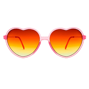 O Óculos de sol Infantil modelo Coração rosa