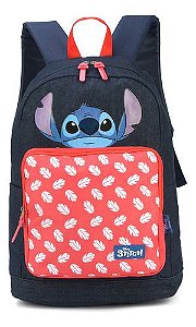 Mochila De Costas Jeans Juvenil Original Stitch