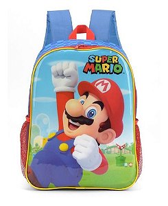 Mochila Costas Infantil Original Super Mario Bros