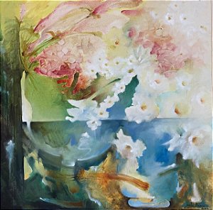 Expectativa - Obra com Tema Natureza - Impressionismo Moderno por Sueli Dabus - 80cm x 80cm