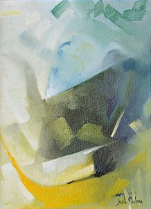 Cotidiano I - Obra com Tema Abstrato - Expressionismo Abstrato por Sueli Dabus - 40cm x 30cm