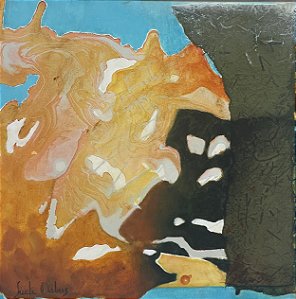 Escorando - Obra com Tema Abstrato - Abstracionismo por Sueli Dabus - 40cm x 40cm