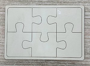 Quebra-Cabeça em  MDF 11x16 - 6 Peças