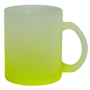 Caneca de Vidro Jateada Degradê