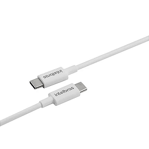 Cabo Usb-C Para Usb-C 1,2m PVC Branco EUCC 12PB Intelbras