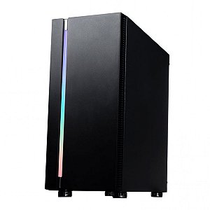 Gabinete Gamer Galax Quasar RGB, Mid Tower, Vidro Temperado, Black, Sem Fonte, Sem Fan, GX600