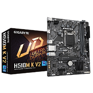 PLACA MAE GIGABYTE H510M K V2 - INTEL 1200 D DR4 - MATX - M.2 NVME-HDMI