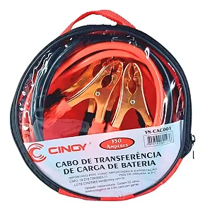 Cabo Ponte Chupeta Carga 2,5 Metros 350 Amperes Com Estojo