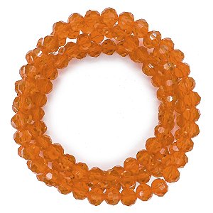Guia Cristal De Vidro 8MM Laranja