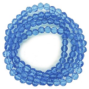 Guia Cristal De Vidro 8MM Azul