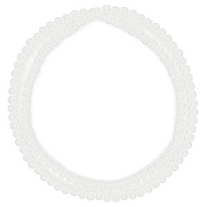 Guia De Porcelana Bolinha Jablonex Branco