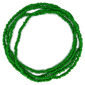 Guia Missanga Verde Miçanga Leitosa (60CM)