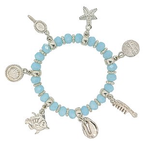 Pulseira Adorno Enfeite P/ Quartinha Orixá Iemanjá