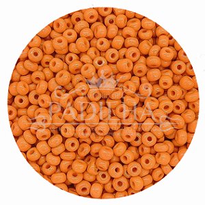 Pacote 500G Conta De Missanga Leitosa Laranja