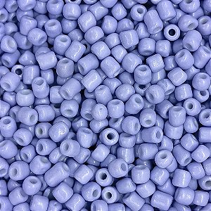 Pacote 500G Conta De Missanga Leitosa Azul Claro