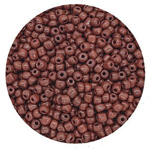 Pacote 500G Conta De Missanga Leitosa Marrom