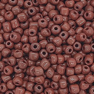 Pacote 500G Conta De Missanga Leitosa Marrom