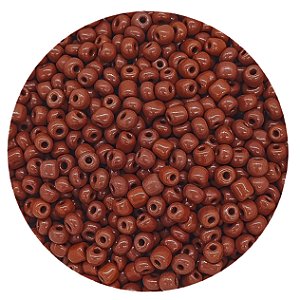 Pacote 500G Conta De Missanga Leitosa Terracota