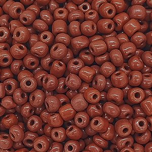 Pacote 500G Conta De Missanga Leitosa Terracota