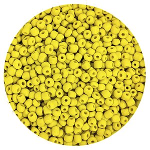 Pacote 500G Conta De Missanga Leitosa Amarelo
