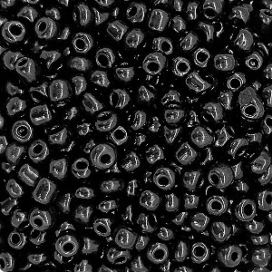 Miçanga Pacote 500g Conta de Missanga Leitosa Preto