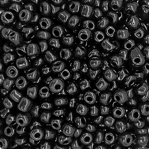 Pacote 500G Conta De Missanga Leitosa Preto