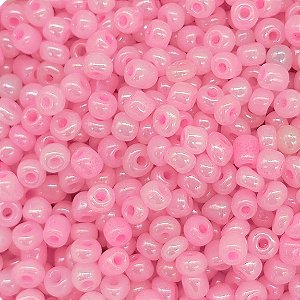 Miçanga Pacote 500g Conta de Missanga Leitosa Perolada Rosa