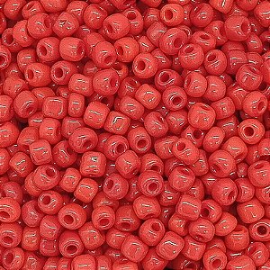 Miçanga Pacote 500g Conta de Missanga Leitosa Vermelho