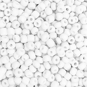 Pacote 500G Conta De Missanga Leitosa Branco