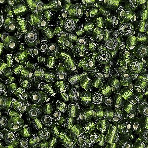 Pacote 500G Conta De Missanga Transparente Verde