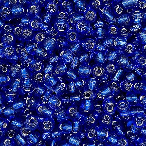 Miçanga Pacote 500g Conta de Missanga Cristalizada Azul Marinho