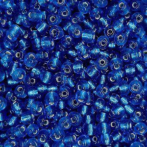 Miçanga Pacote 500g Conta de Missanga Cristalizada Azul