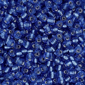 Pacote 500G Conta De Missanga Transparente Azul