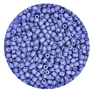 Pacote 100G Conta De Missanga Leitosa Azul Claro