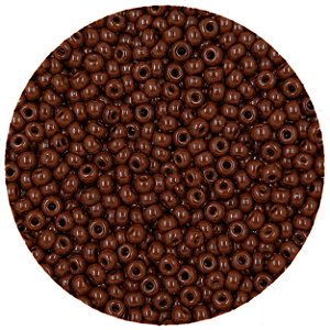 Miçanga Pacote 100g Conta de Missanga Leitosa Marrom