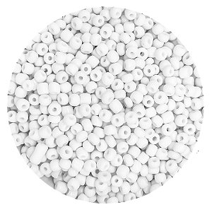Miçanga Pacote 100g Conta de Missanga Leitosa Branco