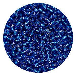 Miçanga Pacote 100g Conta de Missanga Cristalizada Azul