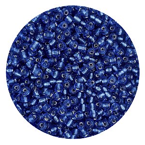Pacote 100G Conta De Missanga Transparente Azul