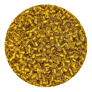 Miçanga Pacote 100g Conta de Missanga Cristalizada Amarelo
