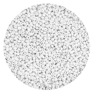 Pacote 100G Conta De Missanguinha Leitosa Branco