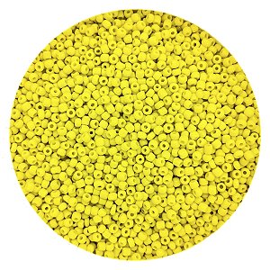 Pacote 100G Conta De Missanguinha Leitosa Amarelo
