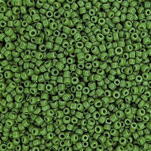 Pacote 500G Conta De Missanguinha Leitosa Verde