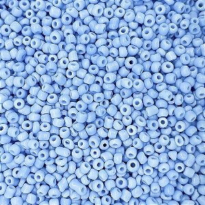 Pacote 500G Conta De Missanguinha Leitosa Azul