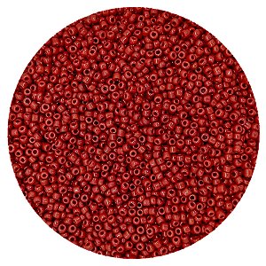 Pacote 500G Conta De Missanguinha Leitosa Vermelho