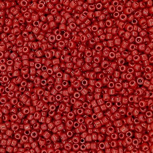 Pacote 500G Conta De Missanguinha Leitosa Vermelho