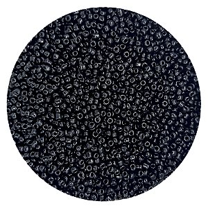 Pacote 500G Conta De Missanguinha Leitosa Preto