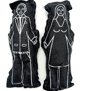 Bonecos De Vodu Preto Casal Vudu Homem E Mulher Para Magia