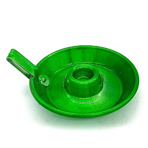 Suporte p/ Vela Palito Castiçal Em Alumínio Verde Porta Vela C/ Alça