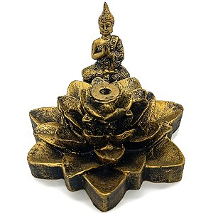 Incensario Cascata Porta Incenso Folha 12Cm