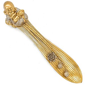 Incensario Regua Porta Incenso Premium Buda Dourado
